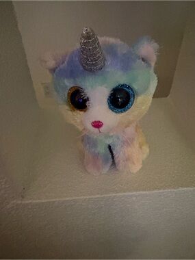 Ty Pastel Plush Unicorn in Yellow and Pink